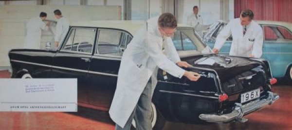Opel Rekord Modelprogram 1960 "Zeitbewusst und klassisch schoen" Carbrochure (0114)